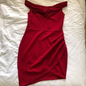 Papaya Red Dress